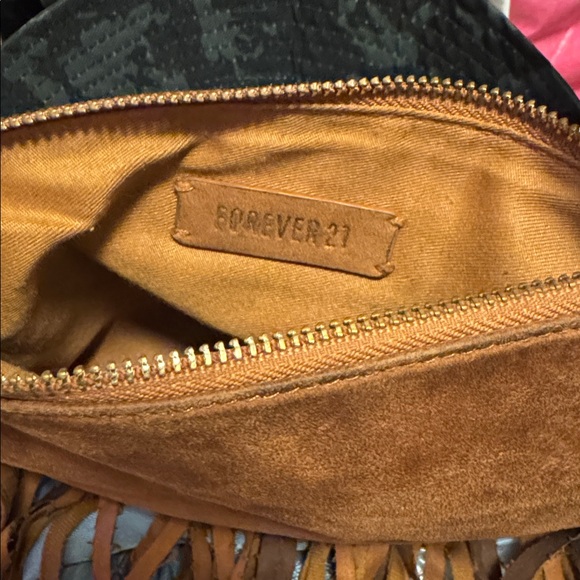 Fringe Brown Clutch - Picture 5 of 5